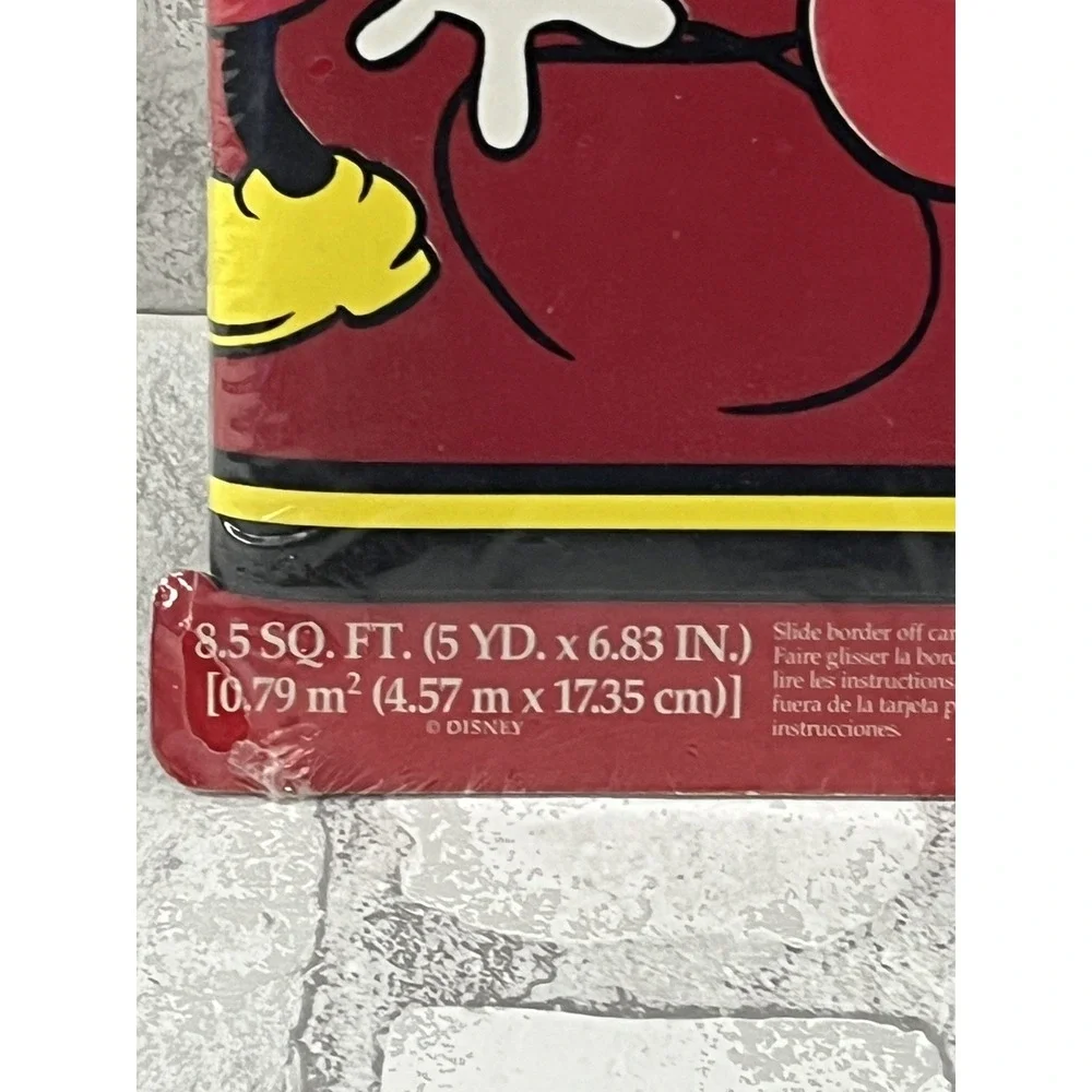 Mickey Mouse Wallpaper Self Stick Border  5 yd x 6.83